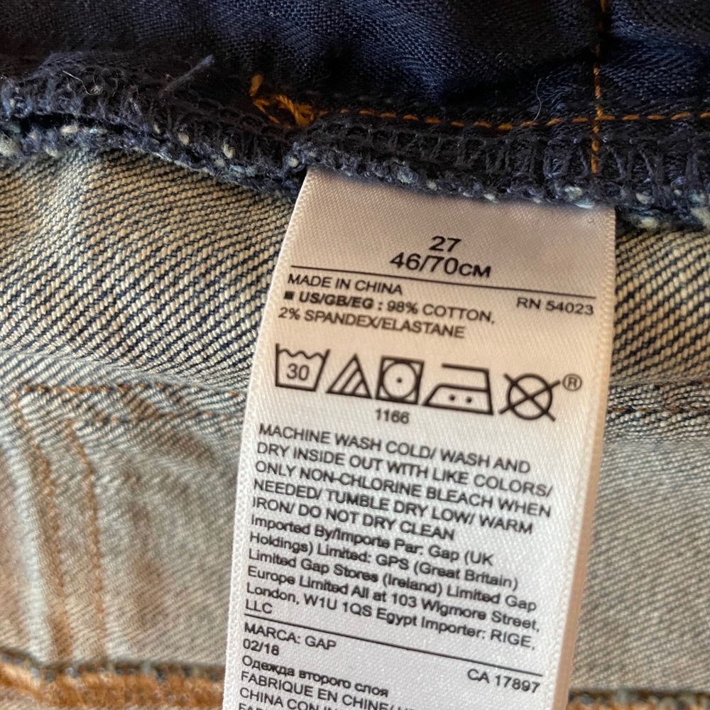 Gap Denim mini skirt size 27 XS - Picture 5 of 9
